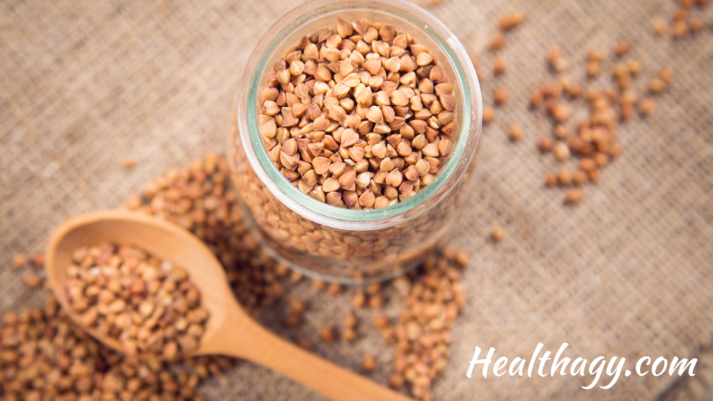 light brown, triangular shaped seeds or kernels